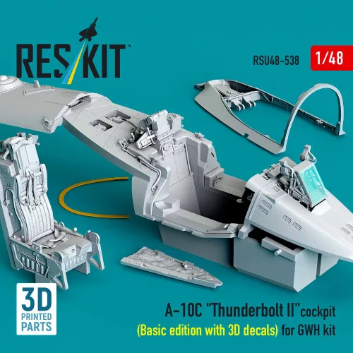 ResKit Models A-10C Thunderbolt II – alap cockpitkészlet 3D matricákkal
