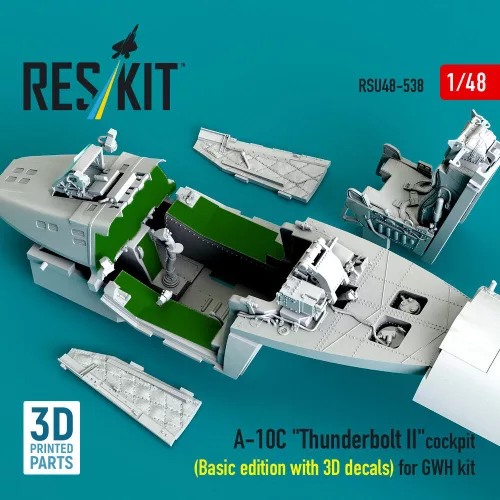 ResKit Models A-10C Thunderbolt II – alap cockpitkészlet 3D matricákkal