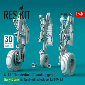   ResKit Models A-10 Thunderbolt II – futóműkészlet, repülési helyzetben kerékkészlettel