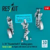 ResKit Models A-10 Thunderbolt II – futóműkészlet, repülési helyzetben kerékkészlettel