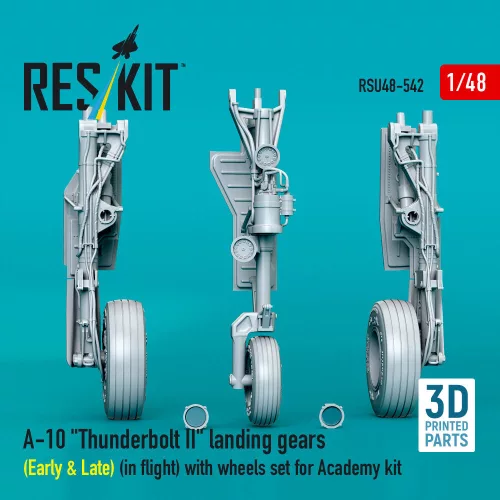 ResKit Models A-10 Thunderbolt II – futóműkészlet, repülési helyzetben kerékkészlettel