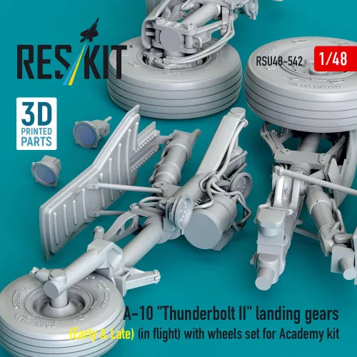 ResKit Models A-10 Thunderbolt II – futóműkészlet, repülési helyzetben kerékkészlettel