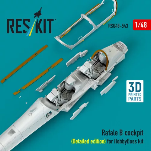ResKit Models Rafale B cockpit (Detailed edition) for HobbyBoss kit (3D Printed) - részletes cockpitkészlet