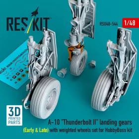   ResKit Models A-10 Thunderbolt II – futóműkészlet terhelt állapotú kerekekkel