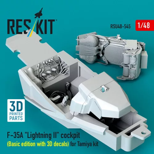 ResKit Models F-35A Lightning II – alap cockpitkészlet 3D matricákkal