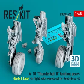   ResKit Models A-10 Thunderbolt II – futóműkészlet, repülési helyzetben kerékkészlettel