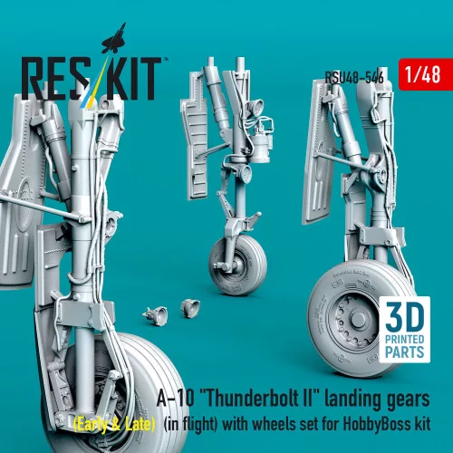 ResKit Models A-10 Thunderbolt II – futóműkészlet, repülési helyzetben kerékkészlettel