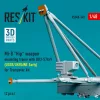ResKit Models Mi-8 Hip weapon mounting frame with BD3-57KrV for Trumpeter kit (USSR/UKRAINE Early) (2 pcs) (3D Printed) - fegyverfelfüggesztő keret, 2 db