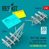 ResKit Models Mi-8 Hip weapon mounting frame with BD3-57KrV for Zvezda kit (for UKRAINE only / Late) (2 pcs) (3D Printed) - fegyverfelfüggesztő keret, 2 db