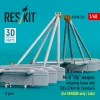 ResKit Models Mi-8 Hip weapon mounting frame with BD3-57KrV for Zvezda kit (for UKRAINE only / Late) (2 pcs) (3D Printed) - fegyverfelfüggesztő keret, 2 db