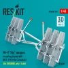 ResKit Models Mi-8 Hip weapon mounting frame with BD3-57KrV for Zvezda kit (for UKRAINE only / Late) (2 pcs) (3D Printed) - fegyverfelfüggesztő keret, 2 db
