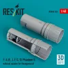 ResKit Models F-4 (E, J, F, G, S) Phantom II exhaust nozzles for Hasegawa kit (3D Printed) - hajtómű-fúvócsövek
