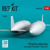 ResKit Models 150 gallon underwing fuel tanks (2 pcs) (F-5E/F/N, F-20, AT-3) (3D Printed) - 150 gallonos szárny alatti üzemanyag-póttartályok, 2 db