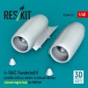 ResKit Models A-10A/C Thunderbolt II – hajtóműgondolák, légbeömlők és fúvócsövek, zárt motortérrel
