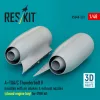 ResKit Models A-10A/C Thunderbolt II – hajtóműgondolák, légbeömlők és fúvócsövek, zárt motortérrel