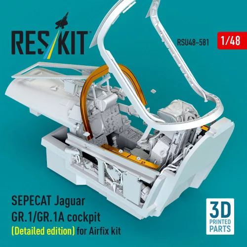ResKit Models SEPECAT Jaguar GR.1/GR.1A cockpit (Detailed edition) (3D Printed) for Airfix - részletes cockpitkészlet