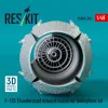 ResKit Models F-105 Thunderchief exhaust nozzle for HobbyBoss kit (3D Printed) - hajtómű-fúvócső