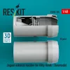 ResKit Models Jaguar exhaust nozzles for Kitty Hawk / Zimimodel (3D Printed) - hajtómű-fúvócsövek