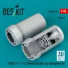 ResKit Models JASDF F-1 / T-2 exhaust nozzles for Hasegawa kit (3D Printed) - hajtómű-fúvócsövek