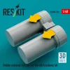 ResKit Models Rafale exhaust nozzles for Revell/Academy kit (3D Printed) - hajtómű-fúvócsövek