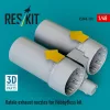 ResKit Models Rafale exhaust nozzles for HobbyBoss kit (3D Printed) - Rafale – hajtómű-fúvócsövek