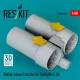 ResKit Models Rafale exhaust nozzles for HobbyBoss kit (3D Printed) - Rafale – hajtómű-fúvócsövek