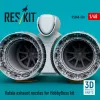 ResKit Models Rafale exhaust nozzles for HobbyBoss kit (3D Printed) - Rafale – hajtómű-fúvócsövek