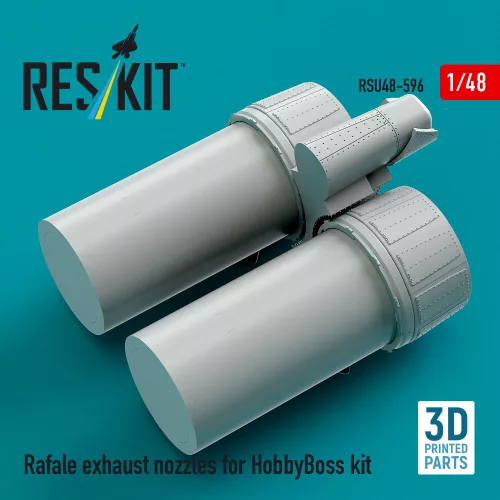 ResKit Models Rafale exhaust nozzles for HobbyBoss kit (3D Printed) - Rafale – hajtómű-fúvócsövek