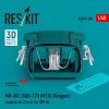 ResKit Models MH-60L (GAU-17A (M134 Minigun)) weapon set (2 pcs) (3D Printed) for ICM - Minigun géppuskakészlet, 2 db