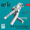ResKit Models MH-60L (GAU-17A (M134 Minigun)) weapon set (2 pcs) (3D Printed) for ICM - Minigun géppuskakészlet, 2 db