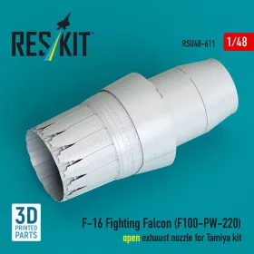   ResKit Models F-16 Fighting Falcon (F100-PW-220) nyitott – hajtómű-fúvócső