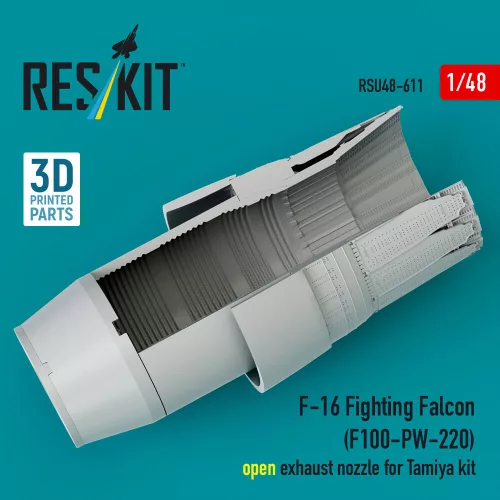 ResKit Models F-16 Fighting Falcon (F100-PW-220) nyitott – hajtómű-fúvócső