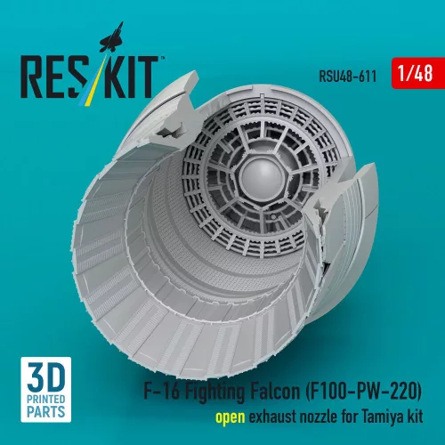 ResKit Models F-16 Fighting Falcon (F100-PW-220) nyitott – hajtómű-fúvócső