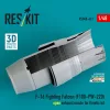 ResKit Models F-16 Fighting Falcon (F100-PW-220) open exhaust nozzle for Kinetic kit (3D Printed) - F-16 Fighting Falcon (F100-PW-220) nyitott – hajtómű-fúvócső