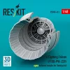 ResKit Models F-16 Fighting Falcon (F100-PW-229) nyitott – hajtómű-fúvócső