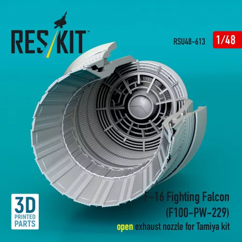 ResKit Models F-16 Fighting Falcon (F100-PW-229) nyitott – hajtómű-fúvócső