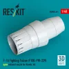 ResKit Models F-16 Fighting Falcon (F100-PW-229) open exhaust nozzle for Kinetic kit (3D Printed) - F-16 Fighting Falcon (F100-PW-229) nyitott – hajtómű-fúvócső