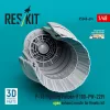 ResKit Models F-16 Fighting Falcon (F100-PW-229) open exhaust nozzle for Kinetic kit (3D Printed) - F-16 Fighting Falcon (F100-PW-229) nyitott – hajtómű-fúvócső
