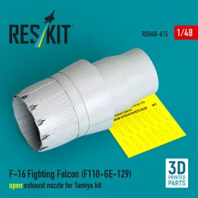   ResKit Models F-16 Fighting Falcon (F110-GE-129) nyitott – hajtómű-fúvócső