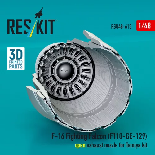 ResKit Models F-16 Fighting Falcon (F110-GE-129) nyitott – hajtómű-fúvócső
