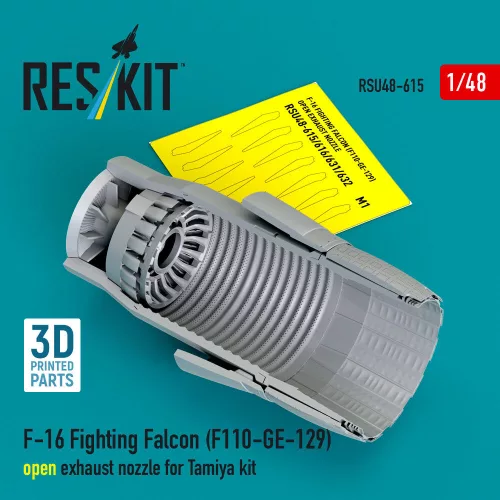ResKit Models F-16 Fighting Falcon (F110-GE-129) nyitott – hajtómű-fúvócső