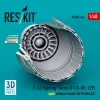 ResKit Models F-16 Fighting Falcon (F110-GE-129) open exhaust nozzle for Kinetic kit (3D Printed) - F-16 Fighting Falcon (F110-GE-129) nyitott – hajtómű-fúvócső