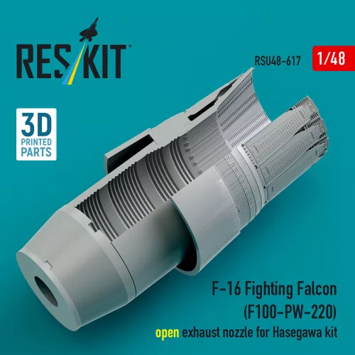 ResKit Models F-16 Fighting Falcon (F100-PW-220) nyitott – hajtómű-fúvócső