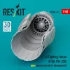 ResKit Models F-16 Fighting Falcon (F100-PW-220) nyitott – hajtómű-fúvócső