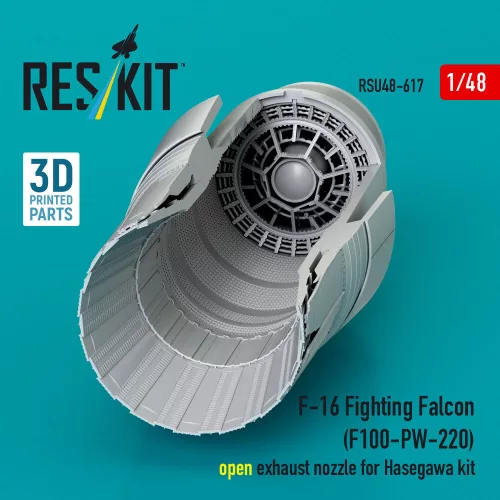 ResKit Models F-16 Fighting Falcon (F100-PW-220) nyitott – hajtómű-fúvócső