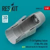 ResKit Models F-16 Fighting Falcon (F100-PW-220) nyitott – hajtómű-fúvócső