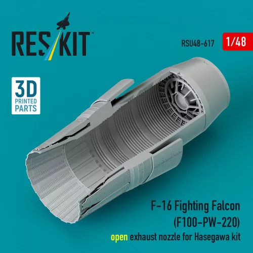 ResKit Models F-16 Fighting Falcon (F100-PW-220) nyitott – hajtómű-fúvócső