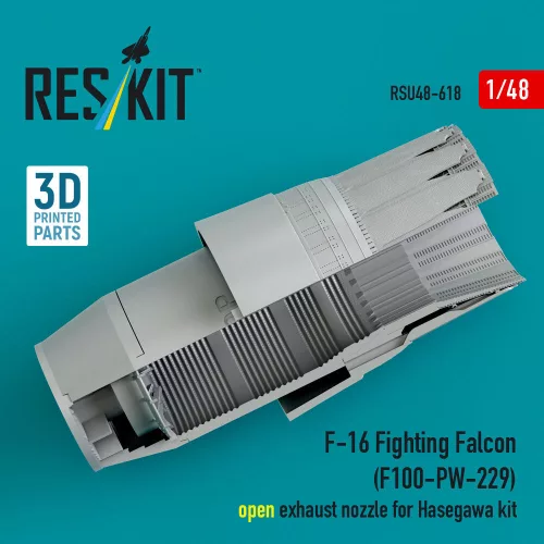 ResKit Models F-16 Fighting Falcon (F100-PW-229) nyitott – hajtómű-fúvócső