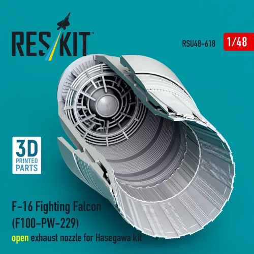 ResKit Models F-16 Fighting Falcon (F100-PW-229) nyitott – hajtómű-fúvócső