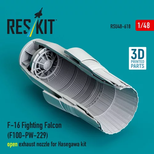 ResKit Models F-16 Fighting Falcon (F100-PW-229) nyitott – hajtómű-fúvócső